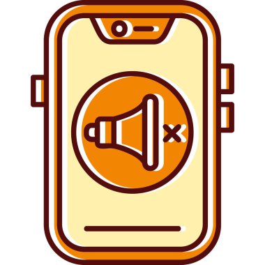 Müzik notası vektör çizimine sahip akıllı telefon