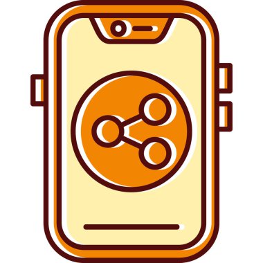 Cep telefonu simgesine sahip akıllı telefon, özet biçimi