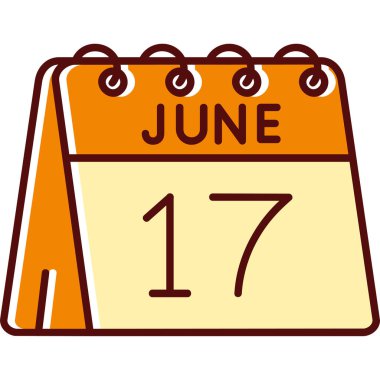 17 Haziran simgesiyle takvim