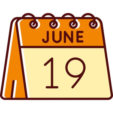 Takvim simgesi tasarımı, vektör illüstrasyonu