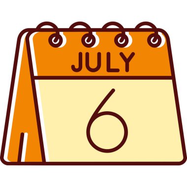 Takvim simgesi vektör illüstrasyonu