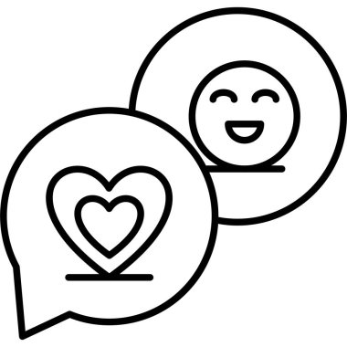 Konuş. Web simgesi basit tasarım