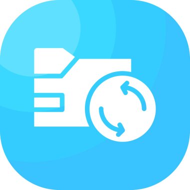 Modern saat simgesinin vektör illüstrasyonu