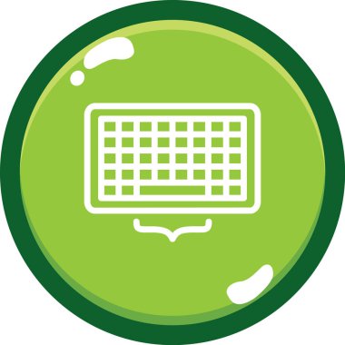 Yeşil bir simgenin vektör illüstrasyonu