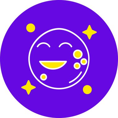 Ay. Web simgesi basit illüstrasyon