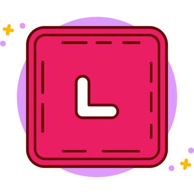 Saat simgesi vektör illüstrasyonu