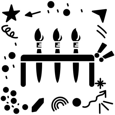 Mum mum simgesi katı biçiminde