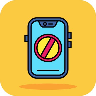 telefon simgesi, modern basit illüstrasyon