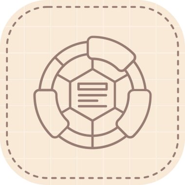 Futbol topu web simgesi, vektör çizim