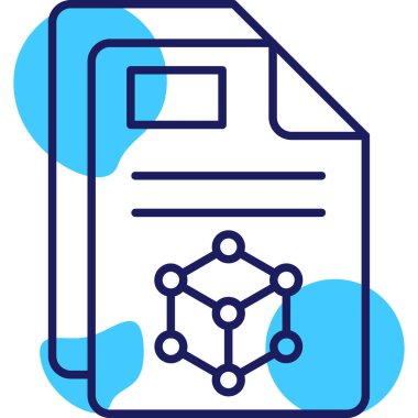 Belge. Web simgesi basit illüstrasyon