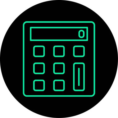 Hesap makinesi. Web simgesi basit tasarım