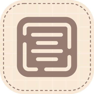 Bir harf simgesinin vektör illüstrasyonu