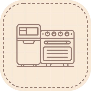 mikrodalga simge vektör çizim