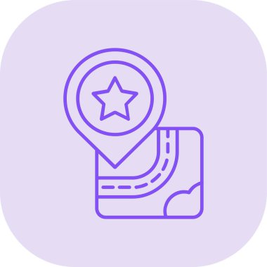 Harita iğnesi. Web simgesi vektör illüstrasyonu