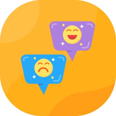 Konuş. Web simgesi basit illüstrasyon