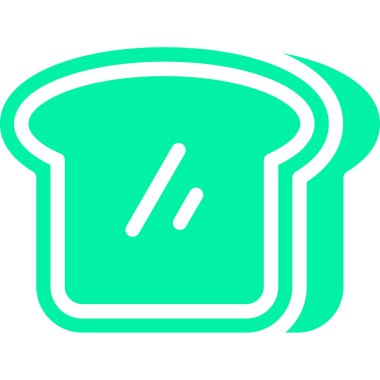 Ekmek. Web simgesi basit illüstrasyon