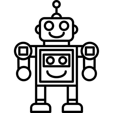 Robot simgesi, anahat stili