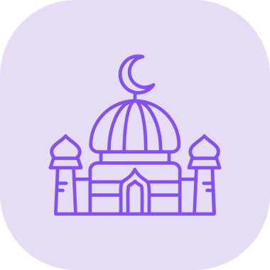 Cami simgesi vektör illüstrasyonu