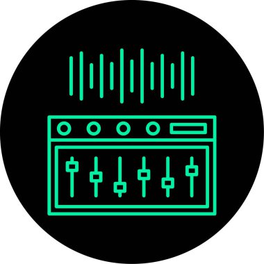 Müzik simgesinin vektör illüstrasyonu