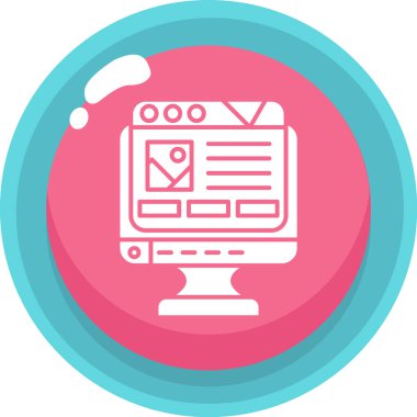 çevrimiçi pazarlama düz renkli simge.