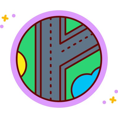 araba simgesi vektör illüstrasyonu