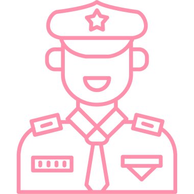 polis simgesi vektör illüstrasyonu