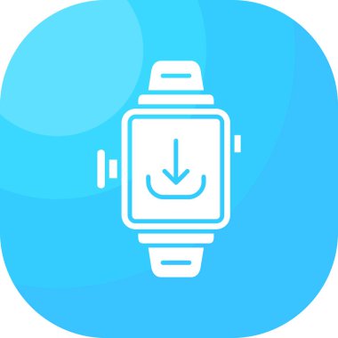 Kişisel ve ticari kullanım için smartwatch vektör simgesi simgesi vektör çizimi..