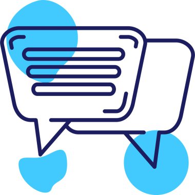 Mesaj var. Web simgesi basit illüstrasyon