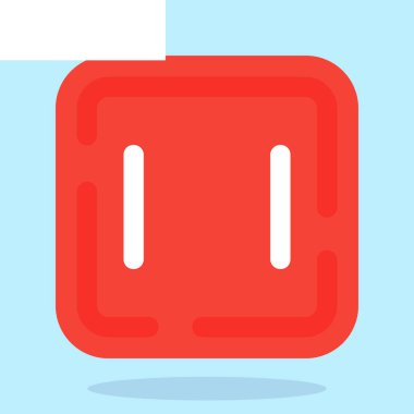 Basit vektör simgesi, pil sembolü çizimi