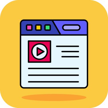 Web simgesi, vektör illüstrasyonu