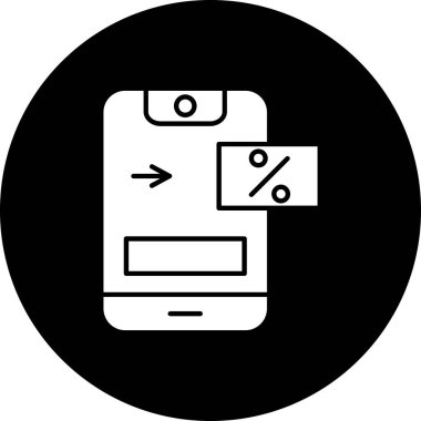 Akıllı telefon. Web simgesi basit illüstrasyon