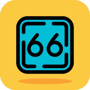 867 takvim simgesi, vektör illüstrasyonu