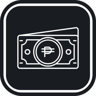 Para için. Web simgesi basit illüstrasyon