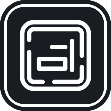 Modern bir simgenin vektör illüstrasyonu