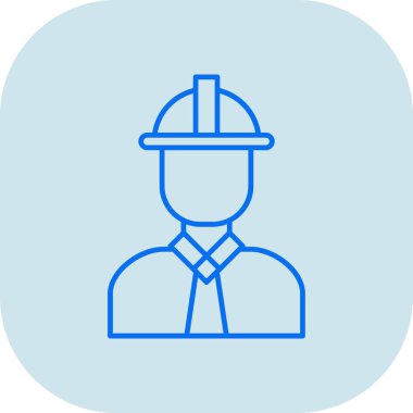 Mühendis. Web simgesi basit illüstrasyon