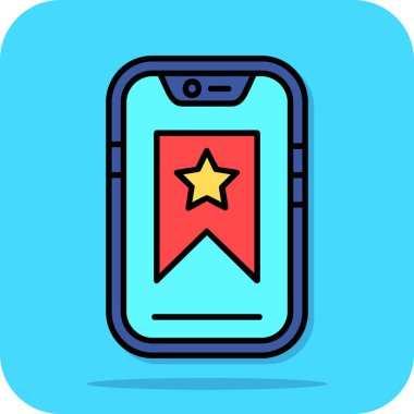 mobil uygulama simgesi, modern tasarım illüstrasyonu