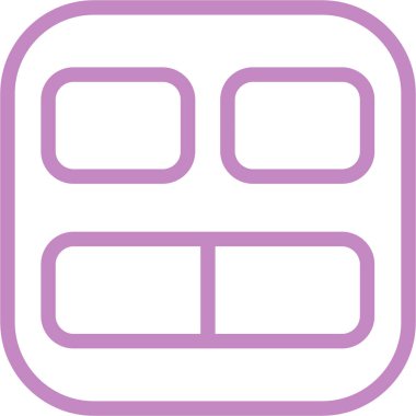 Pencere. Web simgesi basit illüstrasyon