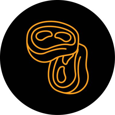 Sarı ve siyah rengin siyah ve beyaz arkaplanının vektör çizimi