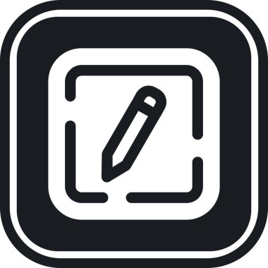 kalem simgesi, vektör illüstrasyonu