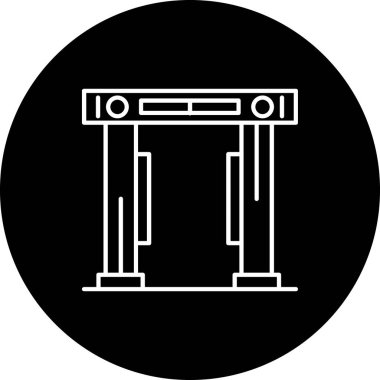 Sütun simgesi, vektör illüstrasyonu