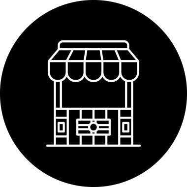 vektör mağaza simgesi çizimi