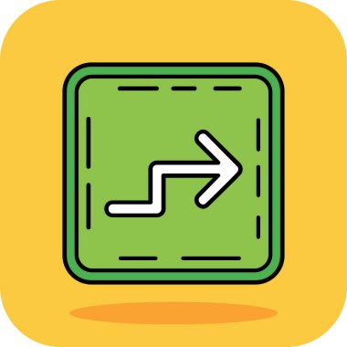 ok simgesi vektör illüstrasyonu