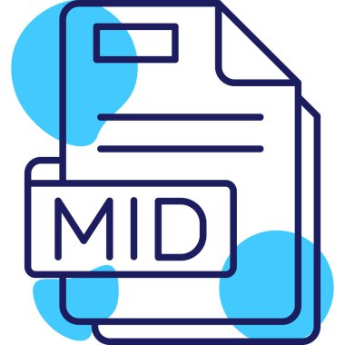 dosya tipi simgesi, vektör illüstrasyonu