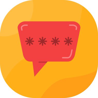 Sohbet simgesi vektör illüstrasyonu