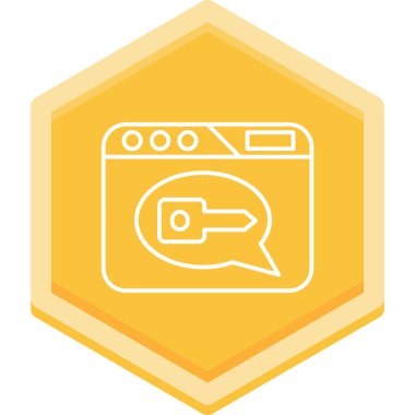 Modern simgenin vektör illüstrasyonu