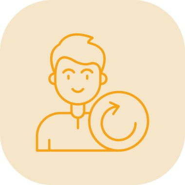 Mobil ikonu olan bir adam. vektör çizimi tasarımı