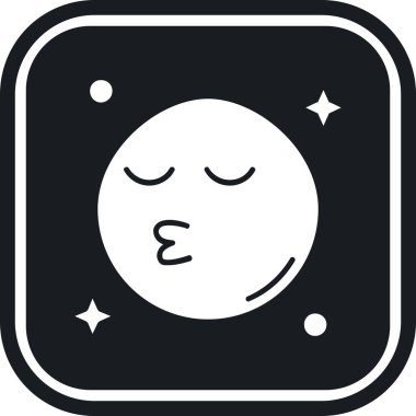 Gece simgesi, vektör çizimi