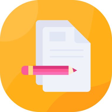 Belge. Web simgesi basit illüstrasyon