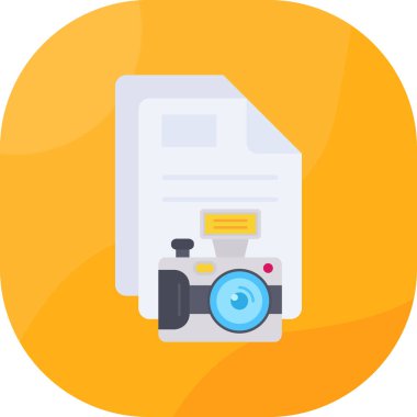 kamera fotoğrafçılık simgesi düz stil