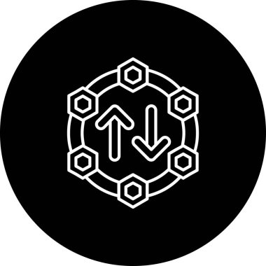 Bir yıldız simgesinin vektör illüstrasyonu